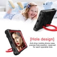 thumbnail image 5 of Galaxy Tab A 10.1 2019 Case, Dteck Heavy Duty Dual Layer Rugged Hybrid Shockproof Case With 360 Rotating Kickstand Handle Cover For Samsung Galaxy Tab A 10.1 inch 2019 Model SM-T510 T515, Black/Red, 5 of 9