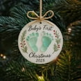 thumbnail image 5 of CoreLiving Baby's First Christmas Ornament 2025 Boy or Girl, Personalized First Christmas Ornament, Keepsake Newborn Gift for Baby's 1st Year, Crystal Glass 1st Christmas 2025 Bauble for Tree, 5 of 9