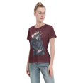thumbnail image 4 of T-Shirt Basique à Manches Courtes pour Femmes Demon Slayer : Shitou Wuichiro, 4 of 6