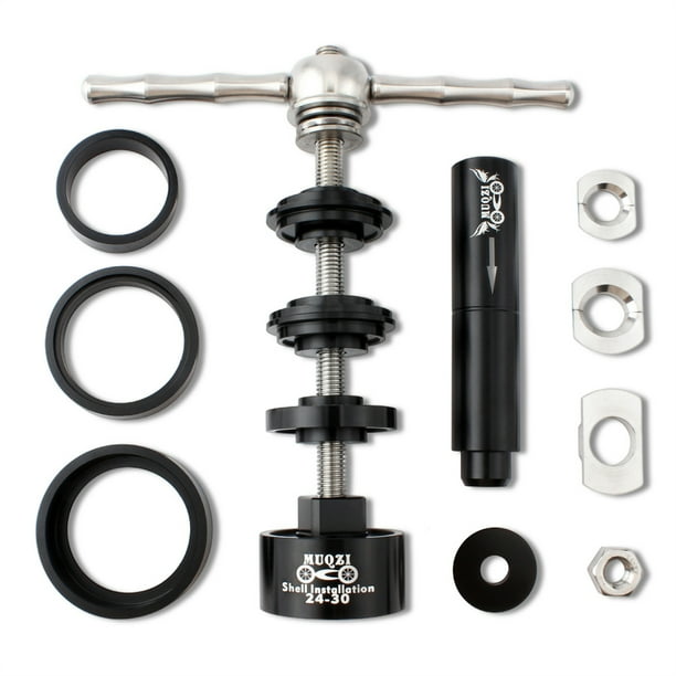 Desmontaje del soporte inferior de la bicicleta Desmontaje del eje del cojinete Juego de herramientas de instalación Adaptador del kit del husillo Accesorios de reparación manual Tipo 2