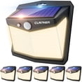 thumbnail image 1 of Luces solares CLAONER 128 LED, paquete de 6 unidades, IP65, impermeables, 1 of 6