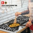 thumbnail image 6 of Gasland 36" 5 Burners Gas Stove Top, NG/LPG Convertible Built-in Gas Cooktop, Stainless Steel, 6 of 7