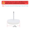 thumbnail image 2 of REGALWOVEN 10Pcs Plastic 17mm Dia Foot Feet Pads Cushion Domed Nail for Furniture Chair, 2 of 7