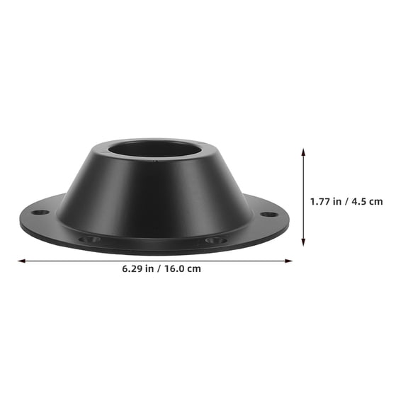 RENACLIPY Black Aluminum RV Table Base Mount, Easy to Install for Mobile and Outdoor Settings, and Lightweight