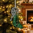thumbnail image 4 of Glitter Transparent Christmas Hanging Ornaments, Xmas Tree Pendants Ideal for Winter Holiday Scene Home Decor, 4 of 6