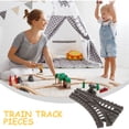 thumbnail image 2 of Vías de tren de repuesto para niños, accesorio de vía de tren de plástico, Flexible y duradera, para juego de vías de tren, 2 uds., 2 of 8