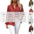 thumbnail image 3 of Women's Winter Cardigan Long-Sleeved Cardigan With Buttons Double Pockets And Collared Shirts Top Cozy Layered Top for Women Army Green L, 3 of 5