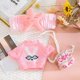 thumbnail image 3 of 30cm Stuffed Dolls Accessories LaLafanfan Cafe Duck/Rabbit with Clothes Plush Toy Cartoon Hoodie Clothing Hair Band Kids Gift, 3 of 5