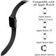 thumbnail image 3 of Negro/Marrón Compatible con Apple Watch Band 42 mm 44 mm 45 mm, Correa de repuesto de cuero marrón de una sola vuelta para iwatch Series 7 Se Series 6 Series 5 Series 4 Series 3, 3 of 5