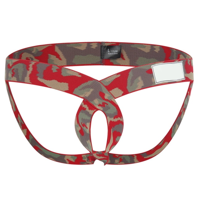 Ediodpoh sous-Vêtements pour Hommes Aguichant String Double Rehausseur sous-Vêtements pour Hommes String Taille Basse sous-Vêtements pour Hommes Rouge_001 m