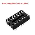 thumbnail image 5 of Uxcell 40pcs 7.6mm Row Pitch 2 Row 14 Flat Pins Adaptador de Zócalo DIP IC, 5 of 5