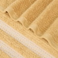 thumbnail image 5 of BNM Zero Twist Ribbed Cotton Bath Towel Set of 3, Gold, 5 of 11