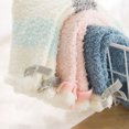 thumbnail image 2 of 5 Pairs Fuzzy Crew Socks Warm Non Slip Fluffy Socks Sleeping Socks for Women, 2 of 3