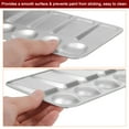 thumbnail image 5 of Uxcell 9" x 4.3" 12 Wells Rectangle Aluminum Paint Palette Tray Paint Mixing Pallet for Oil Painting, 5 of 6