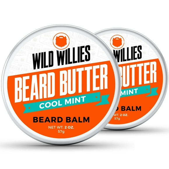 Wild Willies Premium Bálsamo para barba Acondicionador sin enjuague Ingredientes orgánicos naturales que promueven el crecimiento rápido de la barba Elimina la picazón y la caspa - La mantequilla para