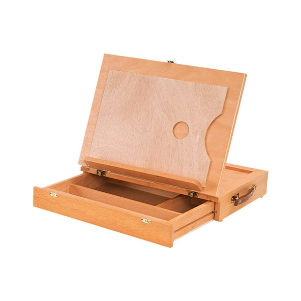 Caballete de madera para dibujar, plegable, para principiantes, para escritorio M