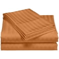 thumbnail image 3 of Regency Club Oxford 600 Thread Count 100% Cotton Solid Sheet Set (Queen, Spice), 3 of 4