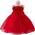 thumbnail image 2 of Angala Formal Princess Dress For Girls Sleeveless Square Collar Solid Color Girls Party Dresses, 2 of 6
