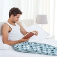 thumbnail image 5 of Honiee Black White Gray Rabbit for men - a sleek fusion of Straight Pajama Pants, versatile Lounge Pants, and cozy Sleepwear, all rolled into one-Small, 5 of 6
