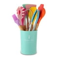 thumbnail image 1 of Mistaha Wooden Handle Silicone Kitchenware 11-piece set Nine-color Optional Colorful, 1 of 8