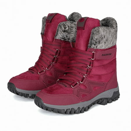 

Women s Outdoor Anti-Slip Snow Boots Winter Warm Fur Lined Ankle Boots Women s Footwear