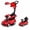 Red, variant on ELLEGNT Licensed Mercedes Benz 3 in 1 Toddler Push Car with Canopy and Sounds 18 to 36 Months, Pink