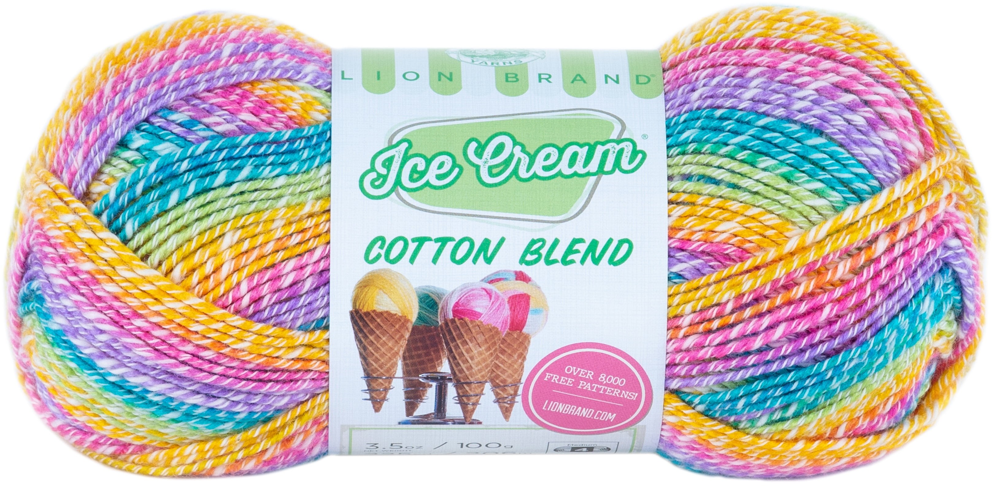 Lion Brand Ice Cream Cotton Blend YarnRainbow Walmart Canada