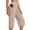 Complexion, variant on MLQIDK Pedal Pushers for Women Yoga Capri Pants Dressy Casual Elastic Waist Knee Length Ladies Leggings Trendy Summer Yoga Capri Pants with Pockets Light pink XL