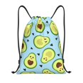 thumbnail image 1 of Xecao Avocado and Hearts Pattern Sports Drawstring Backpack - String Swim Gym Bag with Wet Proof Pocket for Women&Men-Medium, 1 of 6