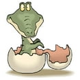 thumbnail image 2 of CafePress - Alligator Baby Hatching Infant Bodysuit - Baby Light Bodysuit, Size Newborn - 24 Months, 2 of 4