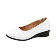 thumbnail image 3 of YOUYEDIAN Loafers for Women Comfortable Versatile Pointed Toe Fashion Wedge Heel Non Slip Flats Casual Low Cut Outdoor Walking Shoes, 3 of 5