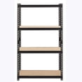 thumbnail image 2 of Lorell LLR59696 Étagère en Acier Riveté 2300 lbs, Noir - 36 x 18 x 60 Po., 2 of 2