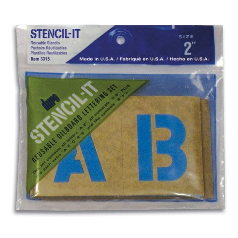 Stencil-It Reusable Lettering Set-2"