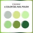 thumbnail image 2 of Set de esmaltes de uñas en gel CANNI Emerald Green, 9 ml x 6 para niñas, 2 of 9