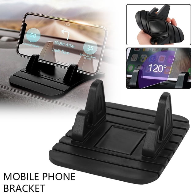 Car Phone Holder Dashboard Non-slip Mat Anti-Slide Rubber Mount Holder Pad Desk Mobile Phone Stand Compatible Android Smartphone