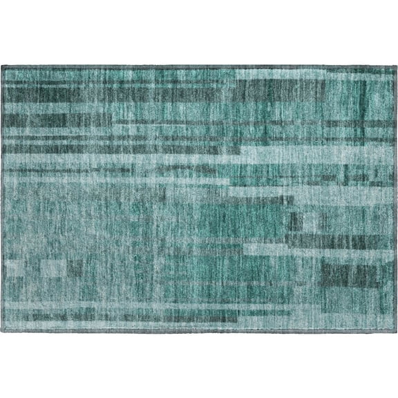 Dalyn Rugs Premium Machine Washable Mayfield AMF1063 Teal 1'8" x 2'6" Rug