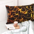 thumbnail image 4 of Yiaed Orange Lightning Print Brushed Microfiber Envelope Pillowcases, Standard,Envelope Closure Pillow Cases(No pillow core)-16"x24", 4 of 6