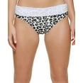 thumbnail image 2 of Calvin Klein Women's Animal Print No Muffin Top Convertible Bikini Bottoms Swimsuit White Size Small, 2 of 4