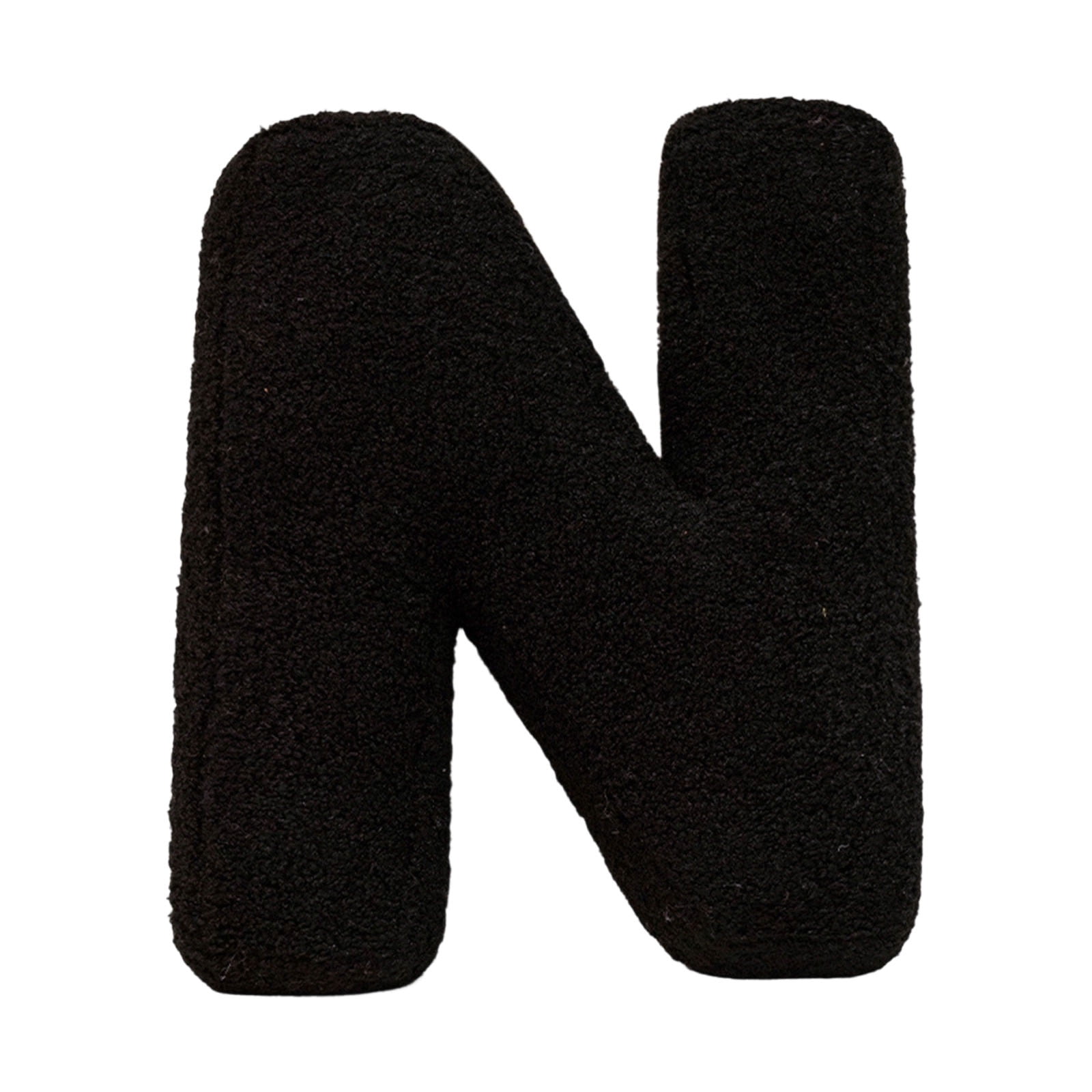 Coussin Décoratif En Peluche Douce Avec Lettres De L'alphabet Initiales