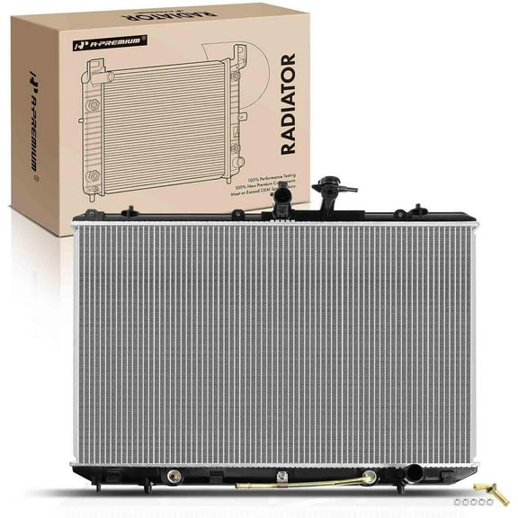 A-Premium Engine Coolant Radiator Assembly with Transmission Oil Cooler ...