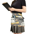 thumbnail image 2 of Yayeee Waist Apron with Pockets for Cooking Waterproof Half Server Aprons, Cute Ghosts, 2 of 7