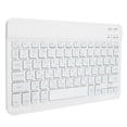 thumbnail image 4 of Teclado inalámbrico Bluetooth de 10 pulgadas con retroiluminación RGB y teclas cuadradas para teléfono y tableta, blanco y ruso., 4 of 14