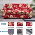 thumbnail image 7 of Eco-Ancheng 4 Piece Sofa Cover Stretch Sofa Slipcover Printed Soft Couch Cover Covers with 3 Individual Cushion Covers Furniture Protector for Living Room Chairs with Elastic Bottom, Sofa，05, 7 of 7