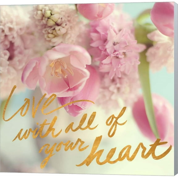 Love With All Your Heart by Sarah Gardner, Canvas Wall Art