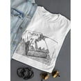 thumbnail image 3 of Industrial Prints T-Shirt Women -Wilfred Hildonen Designs, Female 3X-Large, 3 of 4