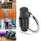 thumbnail image 5 of Candado De Combinación De Código De 4 Dígitos Para Maleta De Viaje, Casillero De Gimnasio, Bloqueo De Contraseña De Seguridad, Negro Yuarrent EL007950-00, 5 of 6
