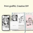 thumbnail image 4 of 200dpi Pocket Thermal Printer Wirelessly BT Portable Mini Photo Label Memo Wrong Questions Printing for Students with 1 Roll Paper, 4 of 8