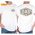 thumbnail image 3 of Camouflage Dad Double Sided T-Shirt – Retro Varsity Dad Tee with Duck Camo Graphic, Classic Father’s Day Gift Shirt for Men, 3 of 7