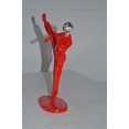 thumbnail image 3 of Nifao Karate, Krav Maga Front Kick, Red Chrome, Resin Statue – Home Decor Sculpture, 3"L x 7"W x 11"H, 3 of 10