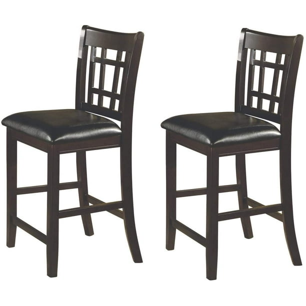 Set of 4 Modern Counter High Chair with Upholstered Seat